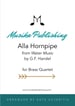 Alla Hornpipe, from 'Water Music' - Brass Quartet